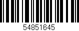 Código de barras (EAN, GTIN, SKU, ISBN): '54851645'