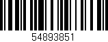 Código de barras (EAN, GTIN, SKU, ISBN): '54893851'