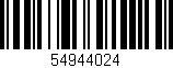 Código de barras (EAN, GTIN, SKU, ISBN): '54944024'