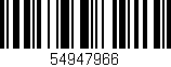 Código de barras (EAN, GTIN, SKU, ISBN): '54947966'