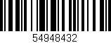 Código de barras (EAN, GTIN, SKU, ISBN): '54948432'