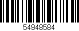 Código de barras (EAN, GTIN, SKU, ISBN): '54948584'