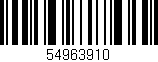 Código de barras (EAN, GTIN, SKU, ISBN): '54963910'