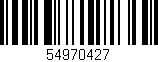 Código de barras (EAN, GTIN, SKU, ISBN): '54970427'