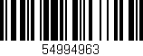 Código de barras (EAN, GTIN, SKU, ISBN): '54994963'