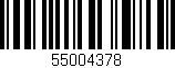 Código de barras (EAN, GTIN, SKU, ISBN): '55004378'
