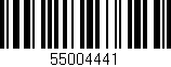 Código de barras (EAN, GTIN, SKU, ISBN): '55004441'
