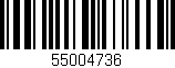 Código de barras (EAN, GTIN, SKU, ISBN): '55004736'