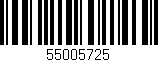 Código de barras (EAN, GTIN, SKU, ISBN): '55005725'