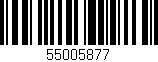 Código de barras (EAN, GTIN, SKU, ISBN): '55005877'