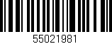 Código de barras (EAN, GTIN, SKU, ISBN): '55021981'