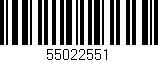 Código de barras (EAN, GTIN, SKU, ISBN): '55022551'