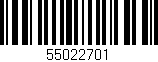 Código de barras (EAN, GTIN, SKU, ISBN): '55022701'