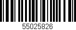 Código de barras (EAN, GTIN, SKU, ISBN): '55025826'
