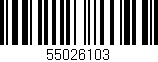 Código de barras (EAN, GTIN, SKU, ISBN): '55026103'