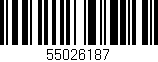Código de barras (EAN, GTIN, SKU, ISBN): '55026187'