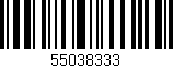 Código de barras (EAN, GTIN, SKU, ISBN): '55038333'
