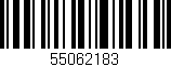 Código de barras (EAN, GTIN, SKU, ISBN): '55062183'