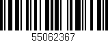 Código de barras (EAN, GTIN, SKU, ISBN): '55062367'