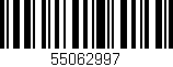 Código de barras (EAN, GTIN, SKU, ISBN): '55062997'