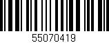 Código de barras (EAN, GTIN, SKU, ISBN): '55070419'