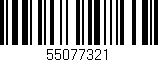 Código de barras (EAN, GTIN, SKU, ISBN): '55077321'