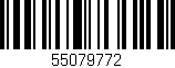 Código de barras (EAN, GTIN, SKU, ISBN): '55079772'