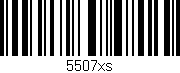 Código de barras (EAN, GTIN, SKU, ISBN): '5507xs'