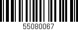 Código de barras (EAN, GTIN, SKU, ISBN): '55080067'