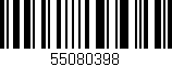 Código de barras (EAN, GTIN, SKU, ISBN): '55080398'