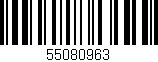 Código de barras (EAN, GTIN, SKU, ISBN): '55080963'