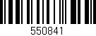 Código de barras (EAN, GTIN, SKU, ISBN): '550841'