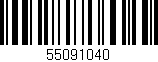 Código de barras (EAN, GTIN, SKU, ISBN): '55091040'