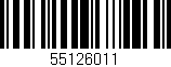 Código de barras (EAN, GTIN, SKU, ISBN): '55126011'