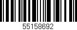 Código de barras (EAN, GTIN, SKU, ISBN): '55158692'