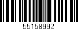 Código de barras (EAN, GTIN, SKU, ISBN): '55158992'
