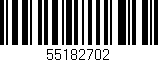 Código de barras (EAN, GTIN, SKU, ISBN): '55182702'