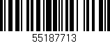 Código de barras (EAN, GTIN, SKU, ISBN): '55187713'