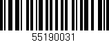Código de barras (EAN, GTIN, SKU, ISBN): '55190031'