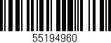 Código de barras (EAN, GTIN, SKU, ISBN): '55194960'