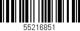 Código de barras (EAN, GTIN, SKU, ISBN): '55216851'