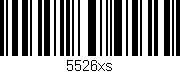 Código de barras (EAN, GTIN, SKU, ISBN): '5526xs'