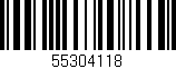 Código de barras (EAN, GTIN, SKU, ISBN): '55304118'