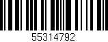 Código de barras (EAN, GTIN, SKU, ISBN): '55314792'