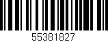 Código de barras (EAN, GTIN, SKU, ISBN): '55381827'