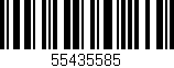 Código de barras (EAN, GTIN, SKU, ISBN): '55435585'