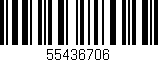 Código de barras (EAN, GTIN, SKU, ISBN): '55436706'
