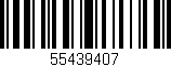 Código de barras (EAN, GTIN, SKU, ISBN): '55439407'