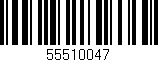 Código de barras (EAN, GTIN, SKU, ISBN): '55510047'
