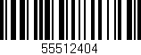 Código de barras (EAN, GTIN, SKU, ISBN): '55512404'